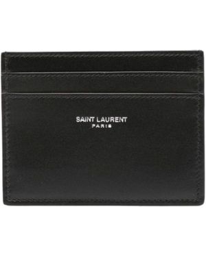 Saint Laurent Paris Card Holder - Black