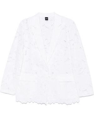 BOSS Cotton Blazer - White