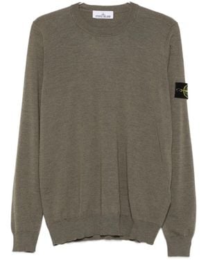 Stone Island Wool Crewneck Jumper - Green