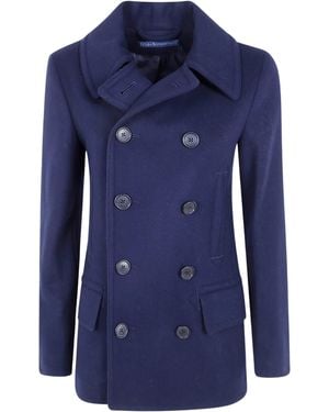 Polo Ralph Lauren Double-Breasted Coat - Blue