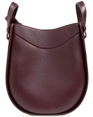 Loewe Hammock Leather Shoulder Bag - Purple