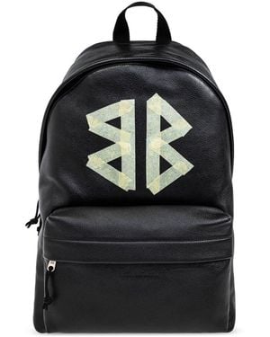 Balenciaga Leather Backpack - Black