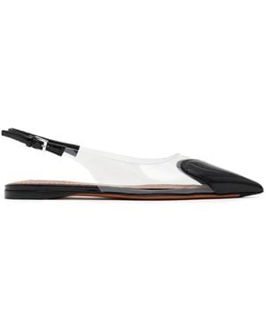 Alaïa Le Coeur Slingback Flats - White