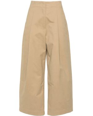Studio Nicholson Cotton Wide-Leg Trousers - Natural
