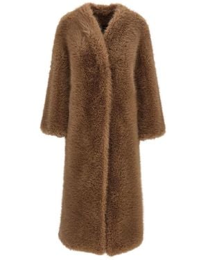 BB COUTURE Biscuit Ecofur Coat - Brown