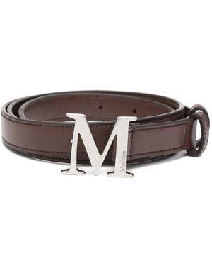 Max Mara Leather Belt - Brown