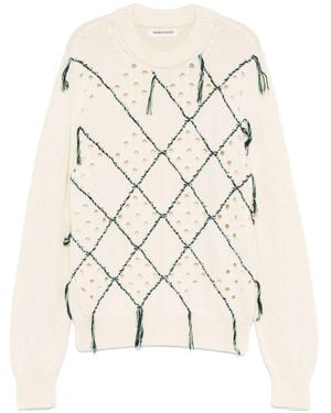 NAMACHEKO Maglia Intarsia Crewneck - Natural