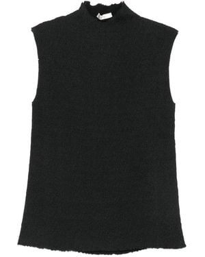 The Row Oakson Silk Top - Black