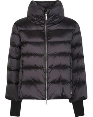 Add Short Quilted Down Jacket By - Black