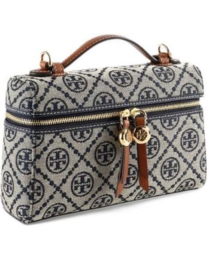 Tory Burch Romy Slim Monogram Vanity Case - White