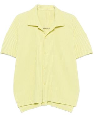 Homme Plissé Issey Miyake Pleated Shirt - Yellow
