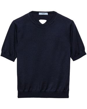 Prada Wool T-Shirt - Blue