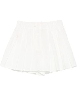 Jucca Pleated Miniskirt - White
