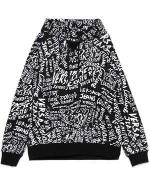 Versace Jeans Couture Logomania Print Sweatshirt - Black