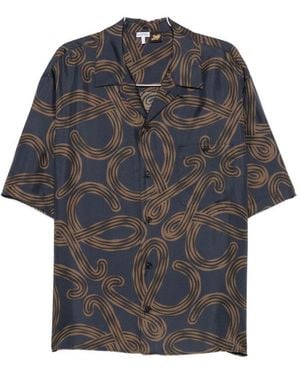 Loewe Paula's Ibiza Printed Silk Shirt - Grey