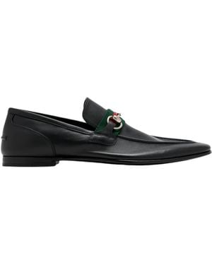 Gucci Leather Loafers - Black