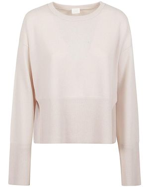 C.t. Plage Cashmere Crenweck Jumper - White