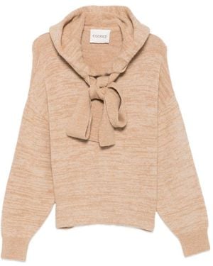 Closed Wool Hoodie - Natural