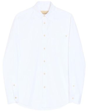 Valentino Vgold Cotton Shirt - White