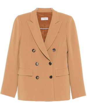 Alberto Biani Double-Breasted Jacket - Natural