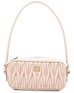Miu Miu Leather Mini Bag - Pink