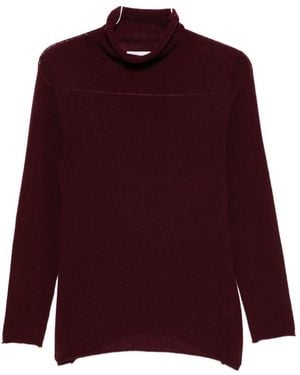 Be You Cashmere Turtle-Neck Sweater - Red