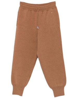 Ami Paris Wool Jogging Pants - White