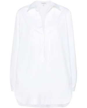 Alaïa Chemisier A Tunica - Bianco