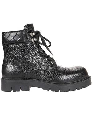 Bottega Veneta Leather Ankle Boot - Black