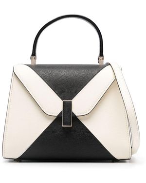 Valextra Iside Mini Leather Handbag - Black