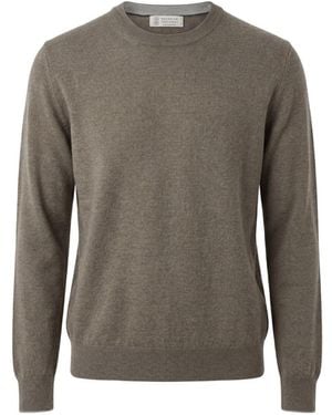 Brunello Cucinelli Cashmere Crewneck Jumper - Grey