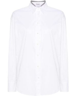 Brunello Cucinelli Cotton Shirt - White