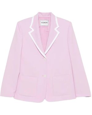 Iceberg Single-Breasted Blazer - Pink