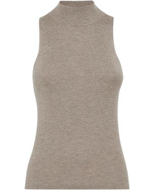 Brunello Cucinelli Cashmere Blend Tank Top - Grey