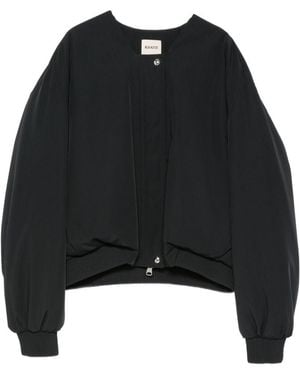 KHAITE Cordan Nylon Bomber Jacket - Black