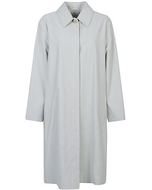 The Row Pluma Cotton And Cashmere Coat - Grey