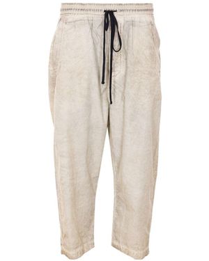 Thom Krom Drawstring Joggers - Natural