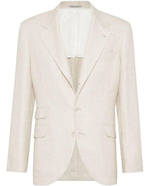 Brunello Cucinelli Linen Jacket - Natural