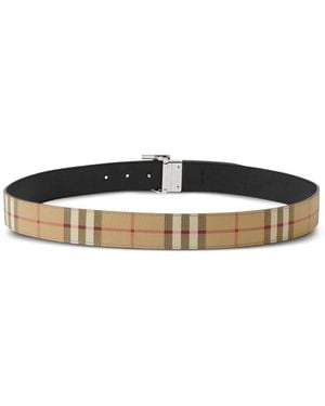 Burberry Check Print Belt Plaque - Black