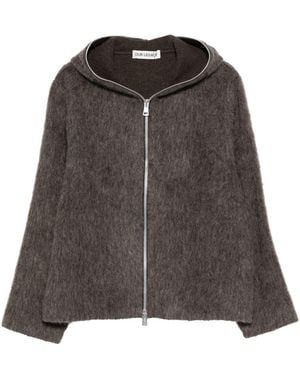 Our Legacy Sweatshirt With Hood And Zip - Brown
