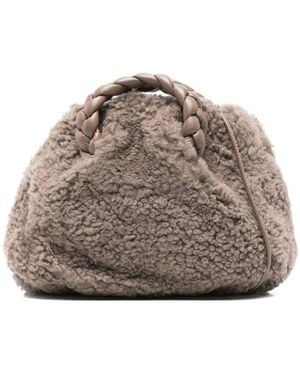 Hereu Bon Bon Shearling Mini Bag - Grey