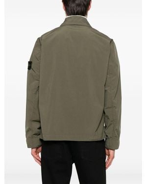 Stone Island Jacket With Hood - Green