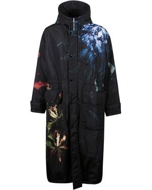 Dries Van Noten Printed Parka Varna Tris - Blue