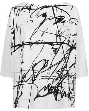 Moyuru Printed Cotton Jumper - White