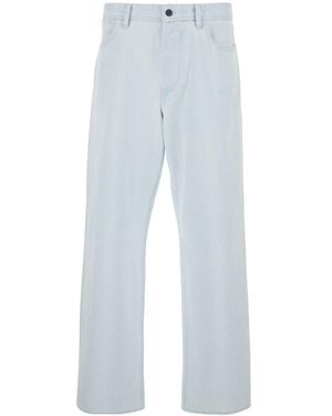 Stone Island Jeans With Logo Patch - Blue