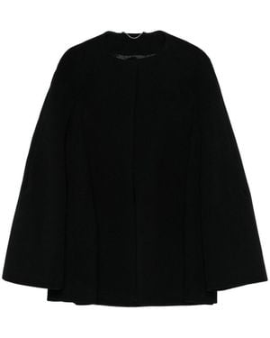 TOTEME Wool Bell-Sleeve Coat - Black