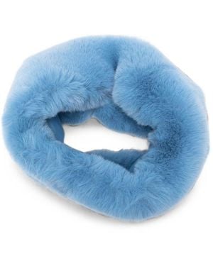 Frankie Shop Ginevra Faux Fur Scarf - Blue