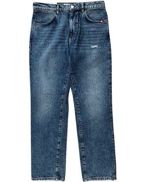 AMISH James Recycled Denim Rinsed Jeans - Blue