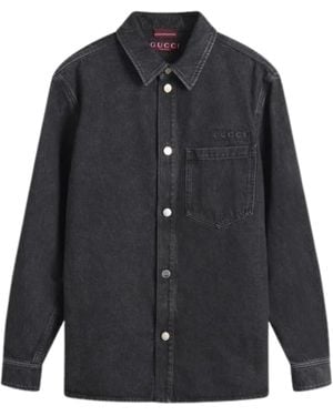 Gucci Shirt With Logo - Black