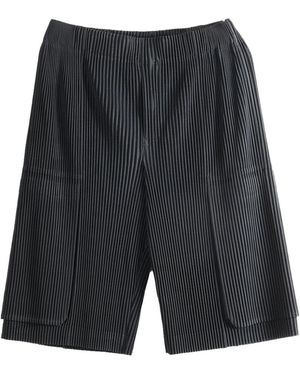 Homme Plissé Issey Miyake Pleated Trousers - Grey
